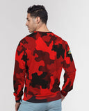 Red Camo SMC x2 Men's Classic French Terry Crewneck Pullover