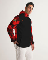 Red Plaid SMC Men's Windbreaker