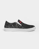 Cracked Sole Black SMC Women's Slip-On Canvas Shoe