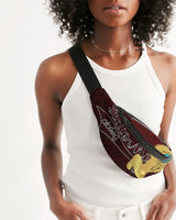 Burgundy Slim  SMC Crossbody Sling Bag