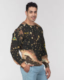 Tan Gold Flux SMC Men's Classic French Terry Crewneck Pullover