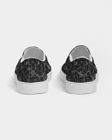 Cracked Sole Black SMC Women's Slip-On Canvas Shoe