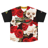 Rose Skull SMC Men's Baseball Jersey