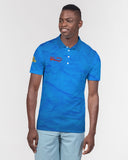 Blue Wrinkle SMC Men's Slim Fit Polo