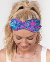 Purple Splash SMC Twist Knot Headband Set