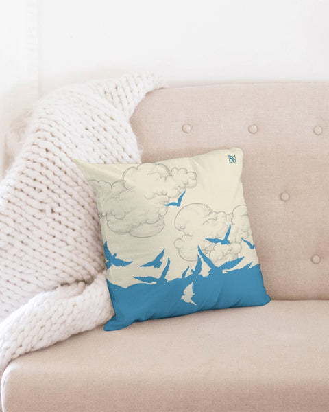 Sea Birds SMC Throw Pillow Case 16"x16"