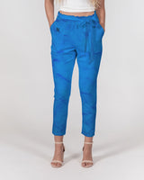 Blue Wrinkle SMC Women's Belted Tapered Pants