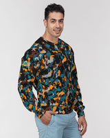 Blue and Orange Camo SMC Men's Pullover Sweater