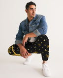 Invert Vanta Black n Gold SMC Pattern Men's Track Pants