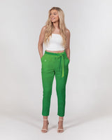 Green Bean SMC Women's Belted Tapered Pants