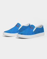 Blue Wrinkle SMC Women's Slip-On Canvas Shoe