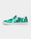 Lime Green Camo SMC Women's Slip-On Canvas Shoe