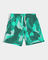 Lime Green Camo SMC Men's Swim Trunk