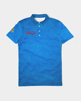 Blue Wrinkle SMC Men's Slim Fit Polo