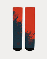 Red and Black City SMC Women's Socks