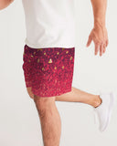 Burgundy Graffiti Spray SMC Men's Jogger Shorts