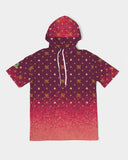 Burgundy Graffiti Spray SMC Men'sHoodie