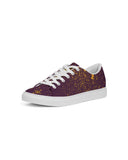 Burgundy Gold Splatter SMC Men's Faux-Leather Sneaker