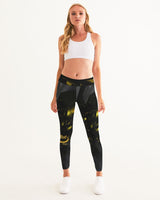 Black & Yellow SMC Women's Yoga Pants