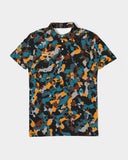 Blue and Orange Camo SMC Men's Slim Fit Polo