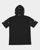 Invert Vanta Black SMC Pattern Men's Premium Heavyweight Short Sleeve Hoodie