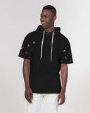 Invert Vanta Black SMC Pattern Men's Premium Heavyweight Short Sleeve Hoodie