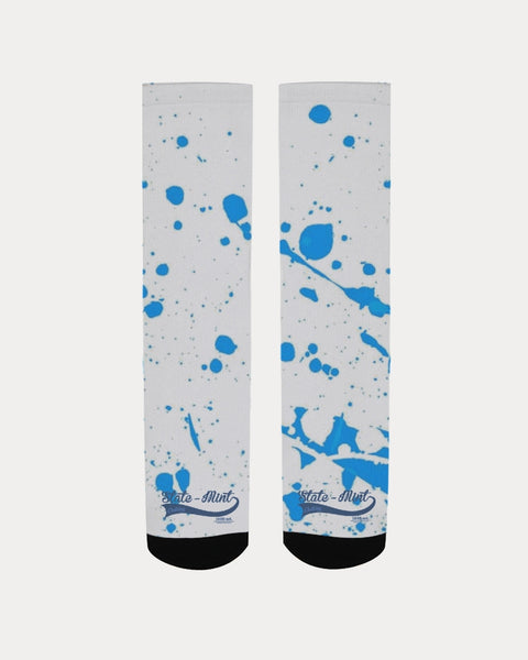 Blue Splatter SMC1 Men's Socks