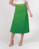 Green Bean SMC Women's A-Line Midi Skirt