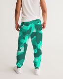 Lime Green Camo SMC Men's Track Pants